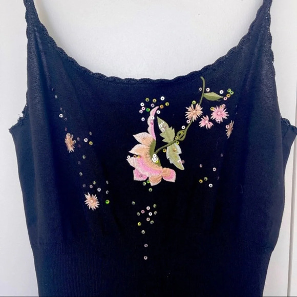 Dress strapless elastanne L black sparkling Étincelle - Picture 3 of 3